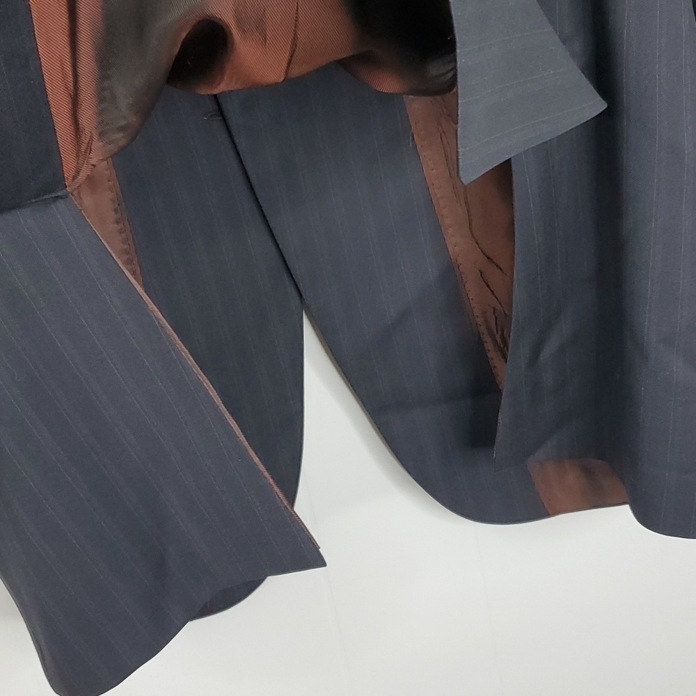 Banana Republic Modern Blazer Three Button Subtle Pinstripe Lined Mens 40R - Picture 11 of 12